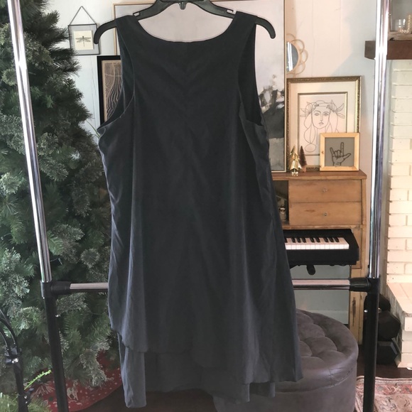 Toad&Co, XL, Asymmetrical Black Tank Dress - Picture 2 of 3